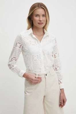 Answear Lab koszula damska kolor biały regular z kołnierzykiem klasycznym