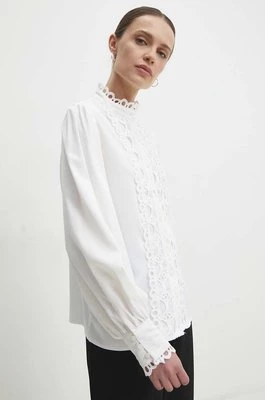 Answear Lab koszula damska kolor biały regular ze stójką