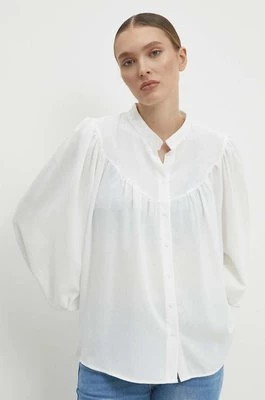 Answear Lab koszula damska kolor biały relaxed ze stójką