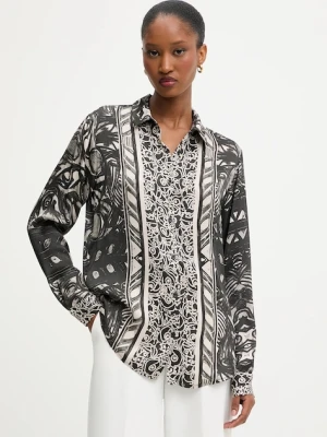 Answear.LAB koszula damska kolor czarny regular z kołnierzykiem klasycznym