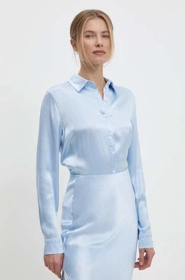 Answear Lab koszula damska kolor niebieski relaxed z kołnierzykiem klasycznym