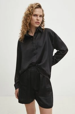 Answear Lab koszula i szorty kolor czarny