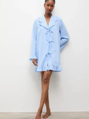 Answear.LAB koszula nocna damska kolor niebieski