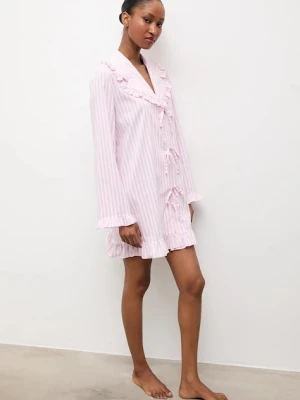 Answear.LAB koszula nocna damska kolor różowy