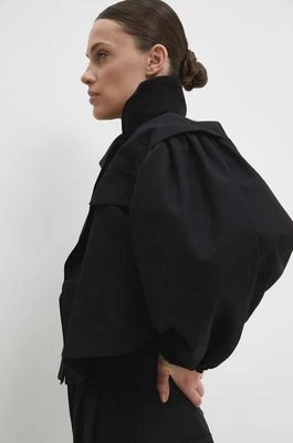 Answear Lab kurtka bawełniana kolor czarny przejściowa