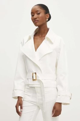 Answear Lab kurtka damska kolor biały przejściowa