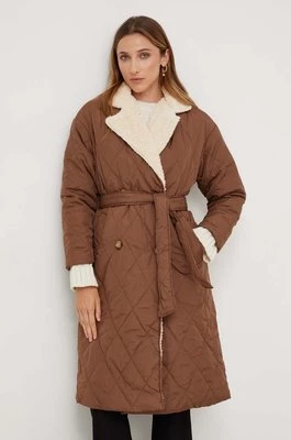 Answear Lab kurtka damska kolor brązowy przejściowa