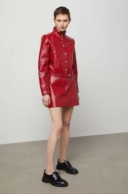 Answear Lab kurtka damska kolor czerwony przejściowa