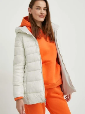 Answear.LAB kurtka dwustronna damska kolor beżowy zimowa