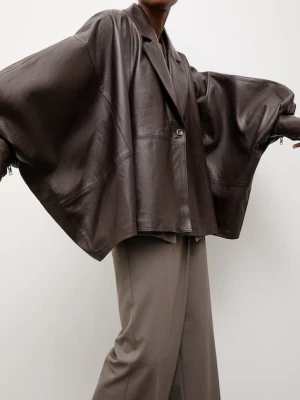 Answear.LAB kurtka oversize damska skórzana BALO