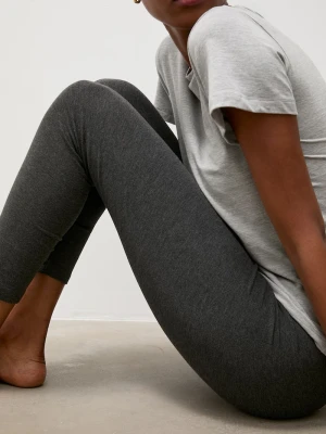 Answear.LAB legginsy damskie bawełniane z elastanem szary