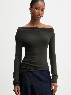 Answear.LAB longsleeve damski kolor zielony