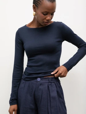 Answear.LAB longsleeve granatowy