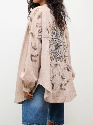 Answear.LAB marynarka damska z lnem