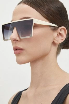 Answear Lab okulary przeciwsłoneczne damskie kolor beżowy