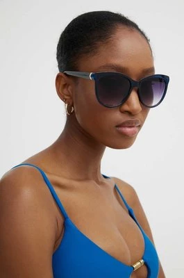 Answear Lab okulary przeciwsłoneczne damskie kolor niebieski