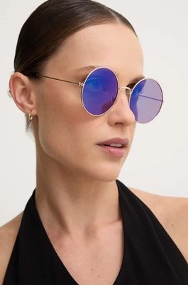 Answear Lab okulary przeciwsłoneczne damskie kolor niebieski
