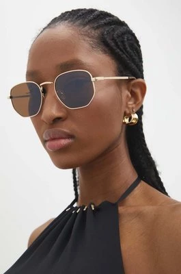 Answear Lab okulary przeciwsłoneczne damskie kolor złoty