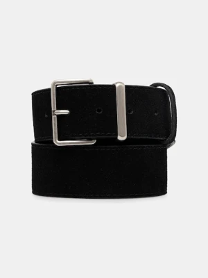 Answear.LAB pasek zamszowy damski kolor czarny