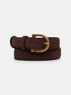 Zdjęcie produktu Answear Lab pasek zamszowy kolor brązowy