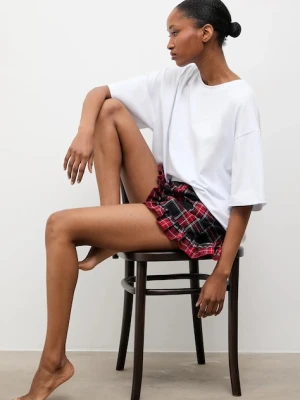 Answear.LAB piżama damska kolor czerwony bawełniana