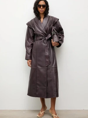 Answear.LAB płaszcz skórzany