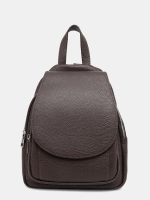 Answear.LAB plecak skórzany damski kolor brązowy mały gładki