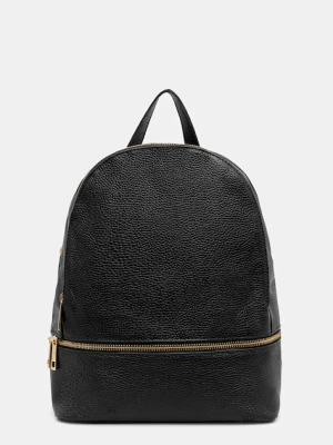 Answear.LAB plecak skórzany damski kolor czarny mały gładki