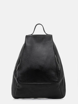 Answear.LAB plecak skórzany damski kolor czarny mały gładki