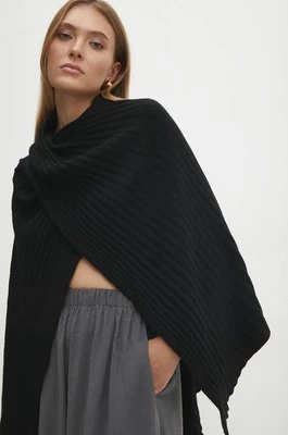 Answear Lab poncho kolor czarny