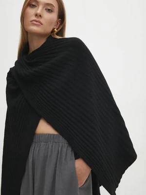 Answear Lab poncho kolor czarny