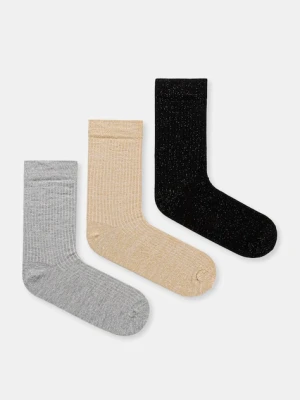 Answear.LAB skarpetki 3-pack kolor żółty