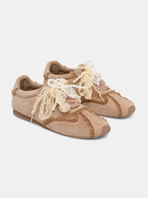 Answear.LAB sneakersy damskie zamszowe beżowy