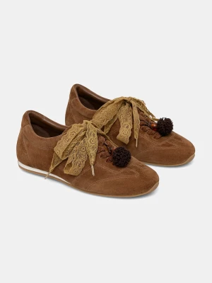 Answear.LAB sneakersy damskie zamszowe brązowy