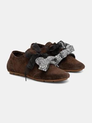 Answear.LAB sneakersy damskie zamszowe brązowy