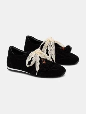 Answear.LAB sneakersy damskie zamszowe czarny