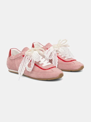 Answear.LAB sneakersy damskie zamszowe różowy