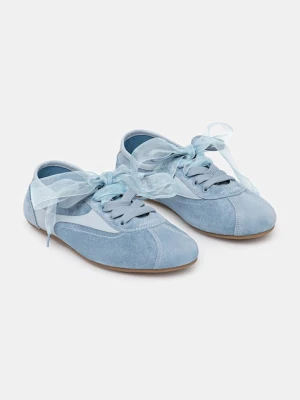 Answear.LAB sneakersy zamszowe POWDER BLUE