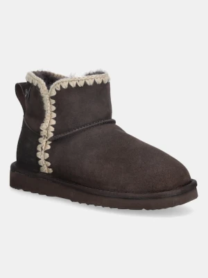 Answear.LAB śniegowce zamszowe kolor brązowy