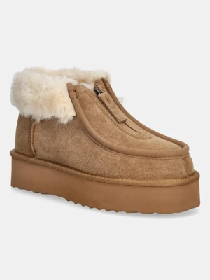 Answear.LAB śniegowce zamszowe kolor brązowy