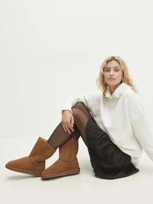 Answear.LAB śniegowce zamszowe kolor brązowy