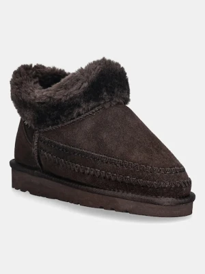 Answear.LAB śniegowce zamszowe kolor brązowy