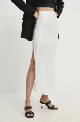 Answear Lab spódnica kolor biały maxi prosta