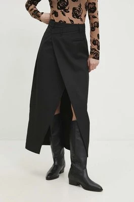 Answear Lab spódnica kolor czarny maxi rozkloszowana