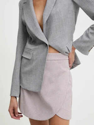 Answear.LAB spódnicospodnie damskie kolor różowy gładkie high waist