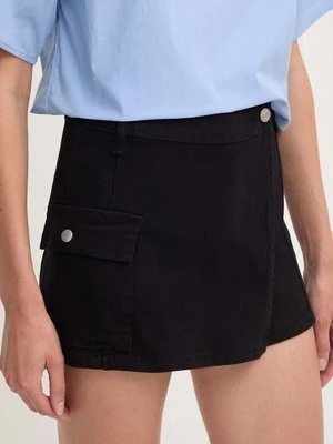 Answear Lab spódnicospodnie kolor czarny gładkie high waist