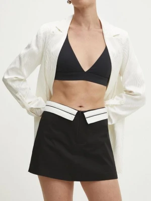 Answear.LAB spódnicospodnie kolor czarny gładkie high waist