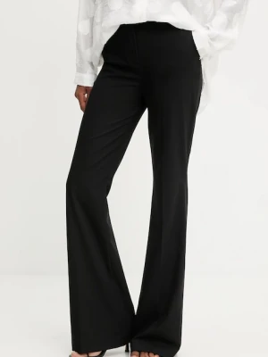 Answear Lab spodnie damskie kolor czarny dzwony medium waist Answear.LAB