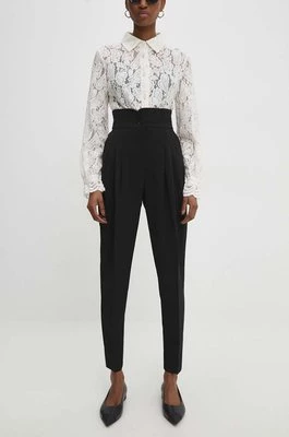 Answear Lab spodnie damskie kolor czarny fason chinos high waist