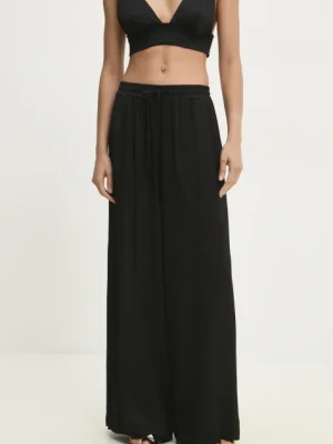 Answear Lab spodnie damskie kolor czarny szerokie high waist